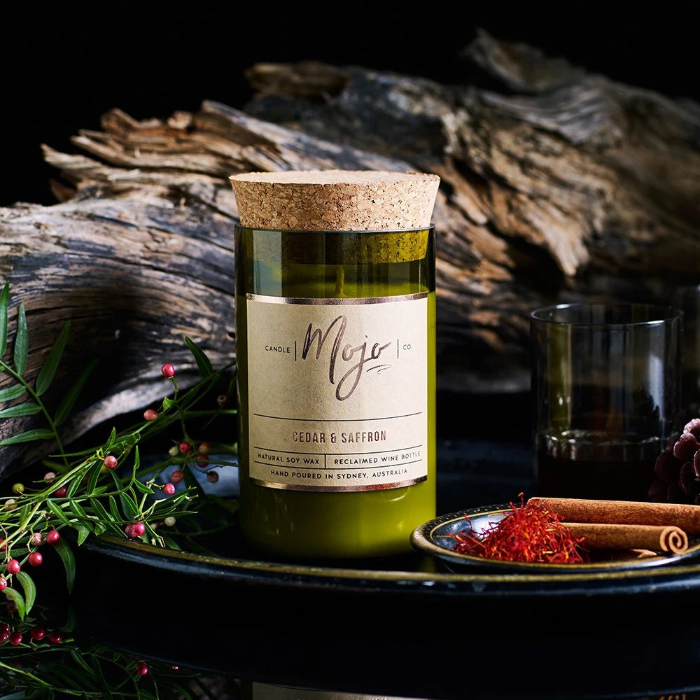 Mojo Reclaimed Glass Soy Candle Collection - Bosque